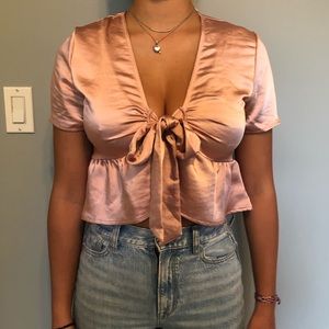 Pacsun tie-front top